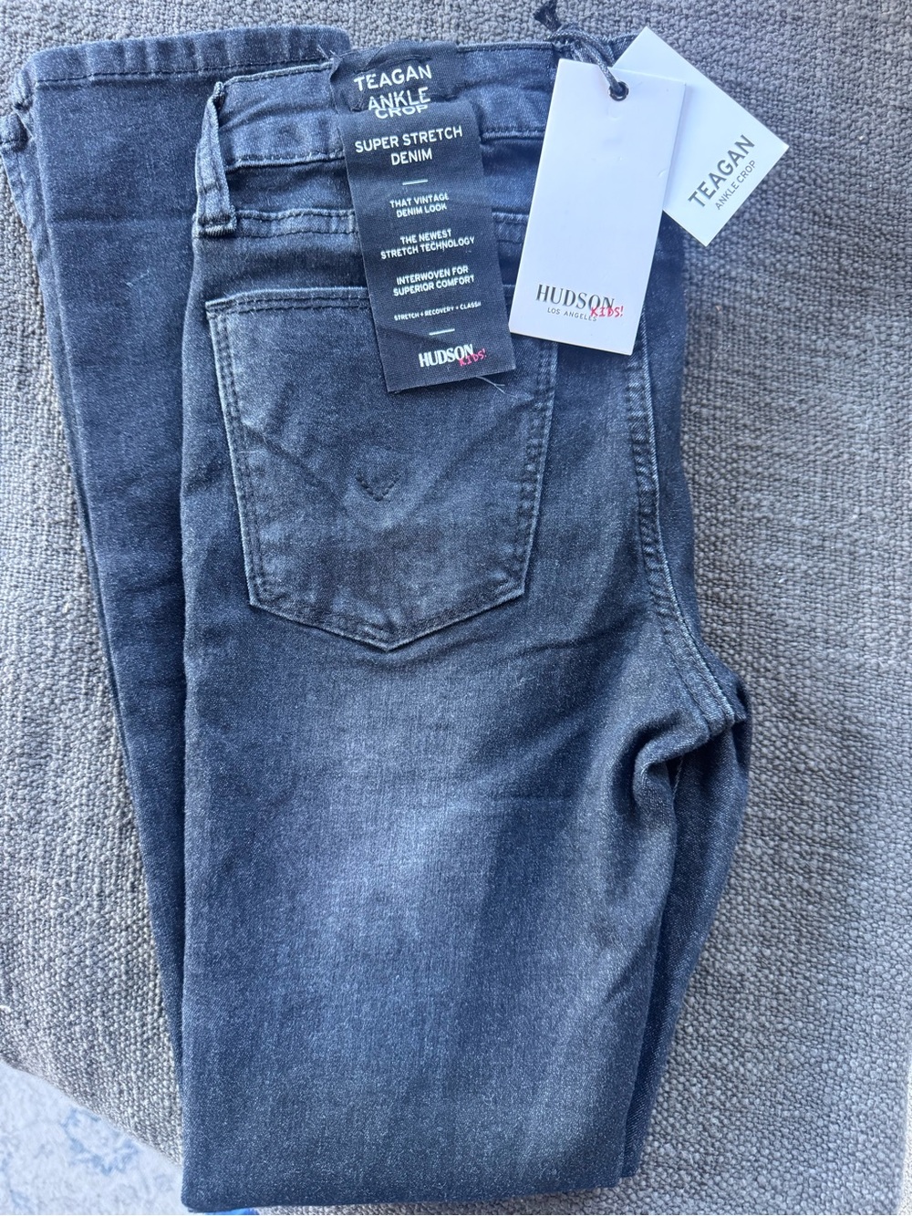 Hudson Kids Jeans Teagan Super Stretch Denim - Black Wash